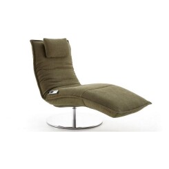 Chaise longue tissu vert LAZY BOY électrique de relaxation massante