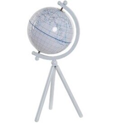 Article de décoration Item International Globe terrestre sur trépied - 36 cm