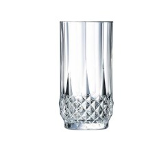 6 verres à eau vintage 28cl Longchamp - Eclat - Verre ultra transparent au design vintage