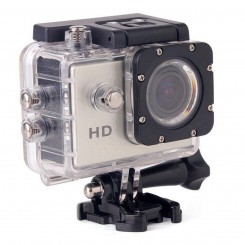 Caméra sport action étanche 1.5'' HD 720p grand angle 140° argent 4Go