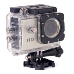 Caméra sport action étanche 1.5'' HD 720p grand angle 140° argent 16Go