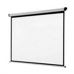 Ecran de projection mural blanc 180 x 180 cm pour projecteur