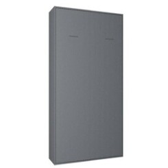 Armoire lit escamotable smart-v2 gris graphite mat couchage 90*200 cm.
