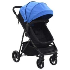 Transport de bébés edition avarua poussette/landau bébé 2-en-1 bleu et noir acier