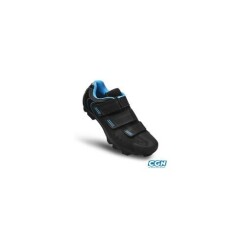 Chaussure vtt flr elite f55 t40 noir/bleu 3 bandes auto agrippantes (pr)
