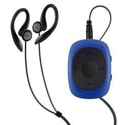 AGPtek ® Badge G02 Lecteur MP3 8Go Portable avec Pince, joueur avec Radio FM supportant les formats MP3, WMA WAV (Bleu)