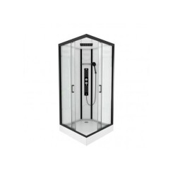 Cabine de douche carrée au style industriel