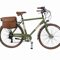 E-Bike Dolce Vita by Canellini Vélo de Ville Retro Vintage Homme vert olive 54