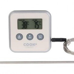 Accessoire de cuisine / cuisson Cook Concept Thermomètre à sonde et minuteur électronique taupe