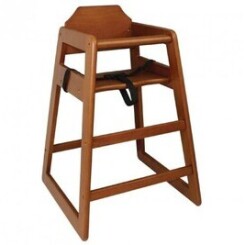 Chaise haute en bois - bois foncé - bolero -                                        - dl901