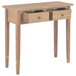 Icaverne - tables d'appoint superbe table de console et coiffeuse marron 79 x 30 x 74 cm bois