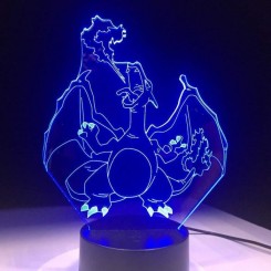 -3D Night Light Pokemon Lampe Charizard Forme 7 Couleurs Changer Table Table Led Lampe Home Decor Cadeau Drop Shipping
