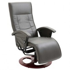 Icaverne - fauteuils esthetique fauteuil tv pivotant gris similicuir