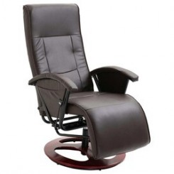 Icaverne - fauteuils moderne fauteuil tv pivotant marron similicuir