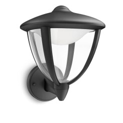 ROBIN-Applique d'extérieur Montante LED H24cm Noir Philips