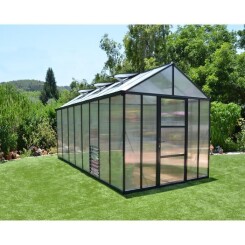 PALRAM Serre de jardin Glory 11,4 m² - Aluminium et polycarbonate - Double parois