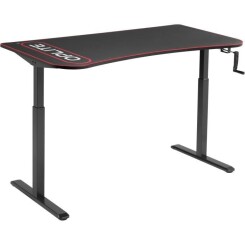 OPLITE Suprême Desk Bureau gaming e-sport avec hauteur ajustable 160x80x75 à 124cm