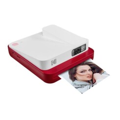 KODAK SMILE CLASSIC - Appareil 2-en-1 Photo Instantané & Imprimante Bluetooth - Rouge