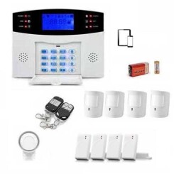 Alarme maison sans fil GSM avec sirène intérieure et détecteur de mouvements avec immunité animale