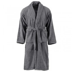 5606Haute qualité - Peignoir unisexe Terry 100 % Robe de Chambre Peignoir de Bain-Peignoir Unisexe homme femme en Coton Anthracite X
