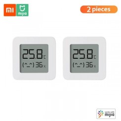 2 pièces Xiaomi BT thermomètre 2 capteur d'humidité hygromètre numérique électrique intelligent sans fil fonctionne avec app Mijia