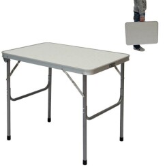 Table de Camping Portable - Pliante en Mallette - Table de pique-nique - Structure en Acier -env 70x50x60cm