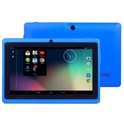 7- pouces Tablette PC A23 DDR3 Dual Core 1.5GHz 512Mo RAM 8Go ROM Dual Caméras WiFi Écran Tactile Capacitif Tablette PC Bleu