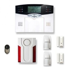Alarme maison sans fil 1 à 2 pièces MN mouvement + intrusion + sirène extérieure - Compatible Box Internet
