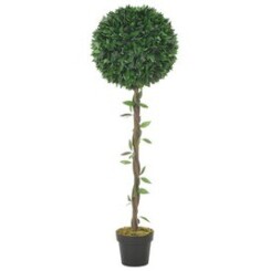Décorations edition djibouti plante artificielle laurier avec pot vert 130 cm