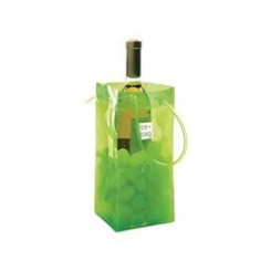 Accessoire autour du vin No-name Cuisine arts de la table vins rafraichisseur coutellerie ice bag - 17409 - seau a glace ice bag vert acidule 1 bouteille