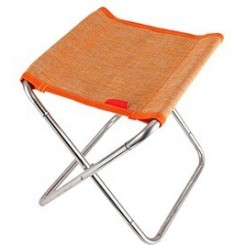 Accessoires fitness GENERIQUE Barbecue de pêche de chaise pliante portative de ressort d'acier inoxydable essentiel