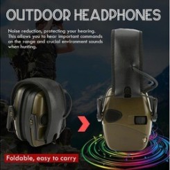 Accessoires fitness GENERIQUE Cache-oreilles électroniques de protection auditive avec amplification et suppression du son