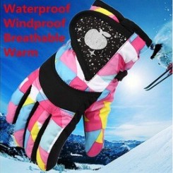 Accessoires fitness GENERIQUE Enfants hiver chaud imperméable coupe-vent neige snowboard ski gants de sport