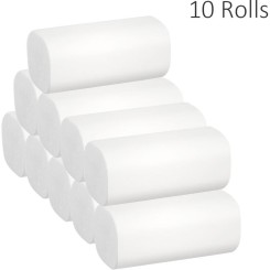 10 Rouleaux Rouleau De Papier Serviette Tissues Menage Doux Papier Toilette Doux Pour La Peau De Pate De Bois Pour La Maison Salle De Bain Hotel