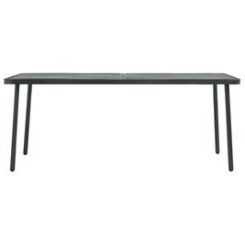 Icaverne - tables de jardin admirable table de jardin gris foncé 180x83x72 cm acier