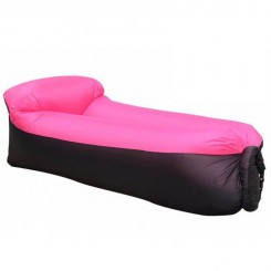 Asupermall - Portable Sofa Gonflable Canape Oreiller Lits De Couchage Pour L'Exterieur Travelling Camping, Rose